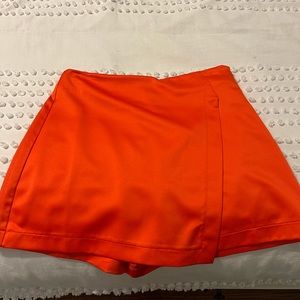 Orange skort, size small